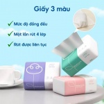 Khăn giấy rút nhỏ 3 màu