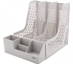Z00112_Giá tài liệu_3 ngăn đứng_Xám E