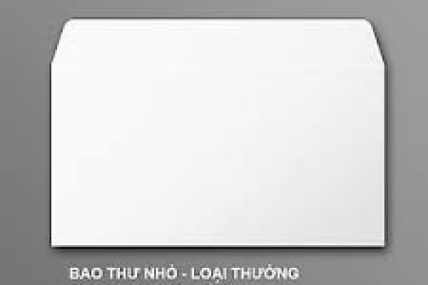 Bao thư trắng 12 x 22 cm