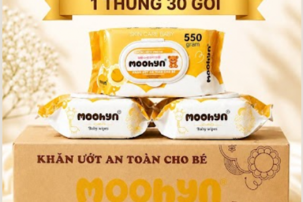 Khăn ướt gấu MOOHYN 550GR