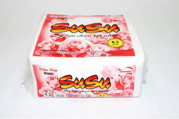 Khăn giấy Su Su 10x10 1 gói 500gr= 1000 tờ
